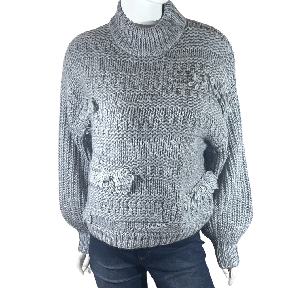 NWOT Universal Thread Chunky Loopy Knit Mock Turtle Wool Blend Sweater